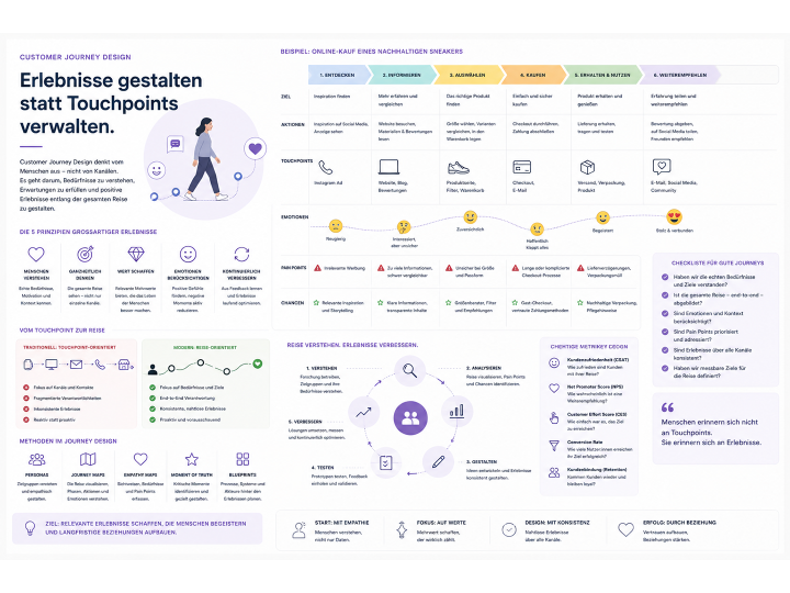 Customer Journey Design – Erlebnisse gestalten statt Touchpoints verwalten