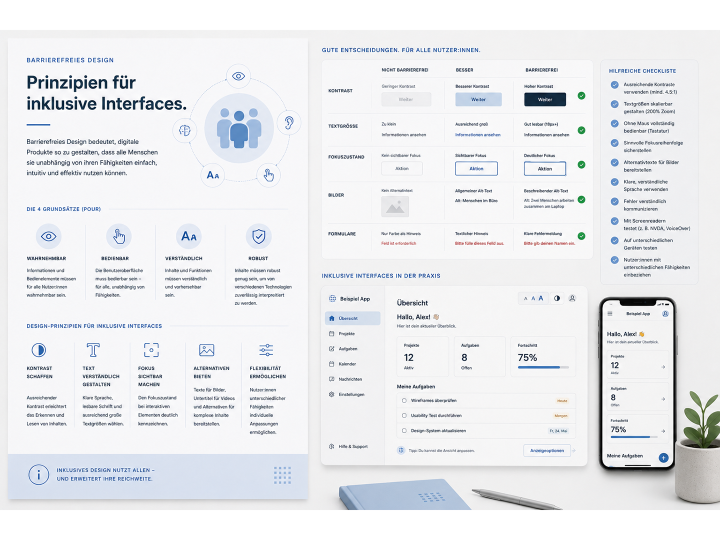 Barrierefreies Design – Prinzipien für inklusive Interfaces