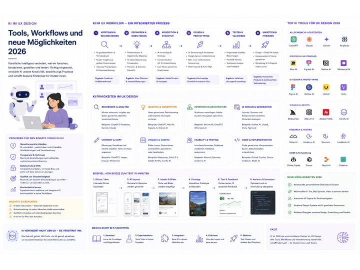 KI im UX Design – Tools, Workflows und neue Möglichkeiten 2026