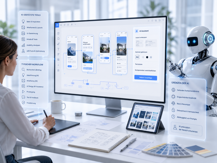 KI im UX Design – Tools, Workflows und Grenzen
