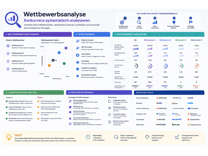 Wettbewerb-Analyse – Konkurrenz systematisch analysieren