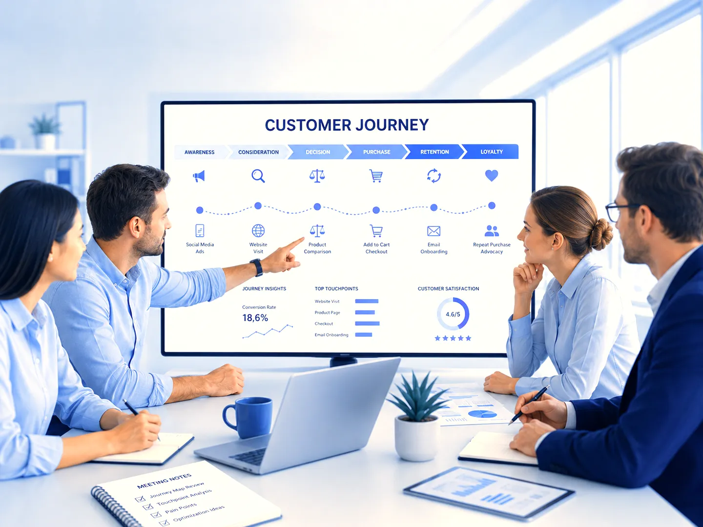 Customer Journey – Touchpoints, Funnel & Personas