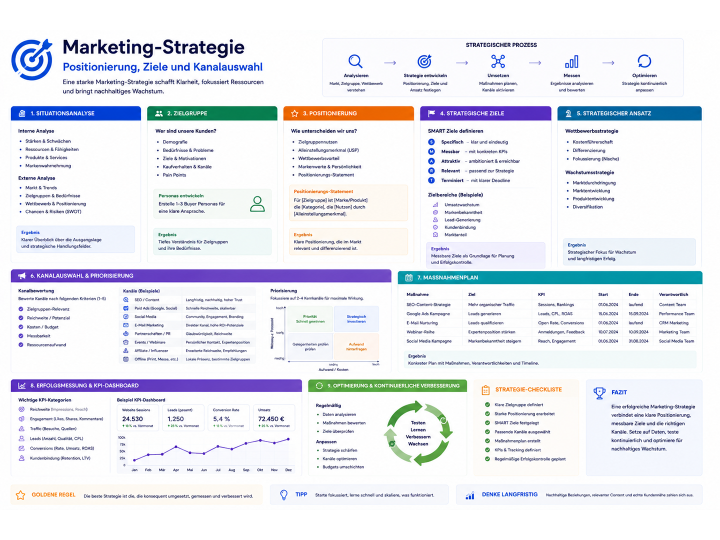 Marketing-Strategie – Positionierung, Ziele und Kanalauswahl