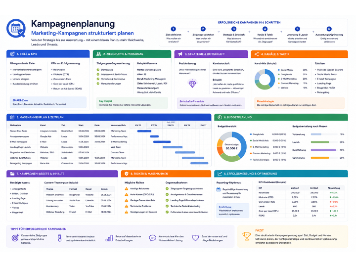 Kampagnenplanung – Marketing-Kampagnen strukturiert planen