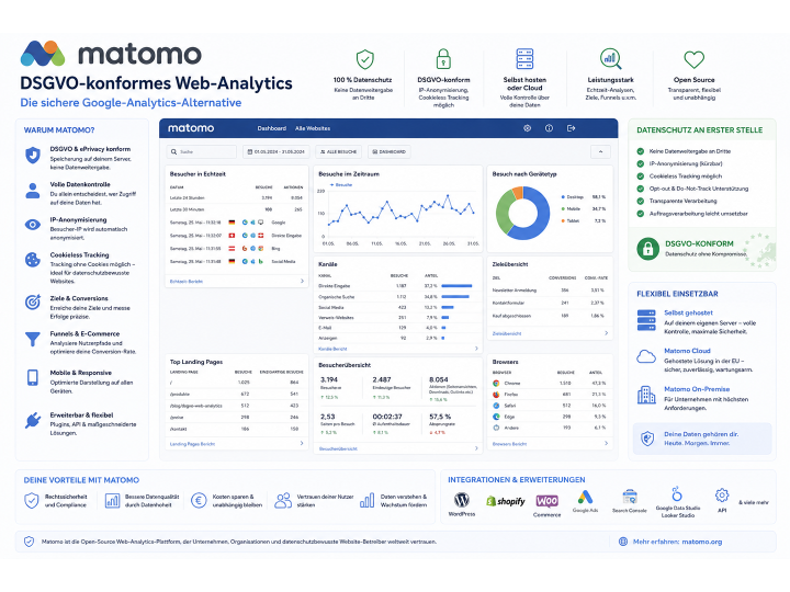 Matomo – DSGVO-konformes Web-Analytics als Google-Analytics-Alternative