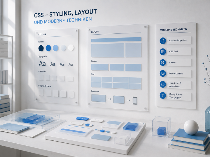 CSS – Styling, Layout und moderne Techniken