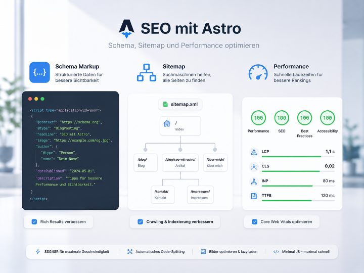 SEO mit Astro – Schema, Sitemap und Performance optimieren